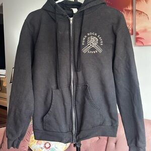 Vintage Black Punk Rock Saves Lives Men's Hoodie